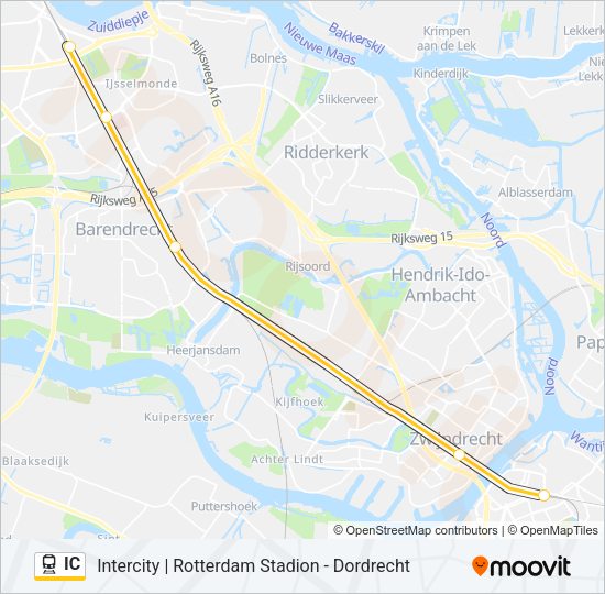 IC Train Line Map