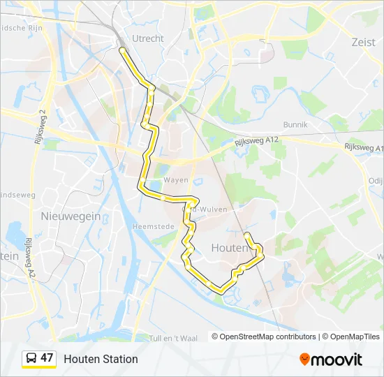 47 Bus Line Map