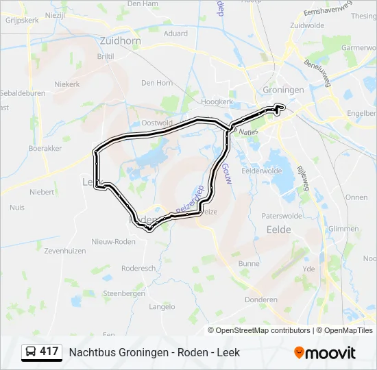 417 Bus Line Map