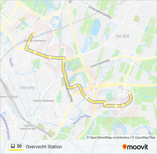 30 Bus Line Map