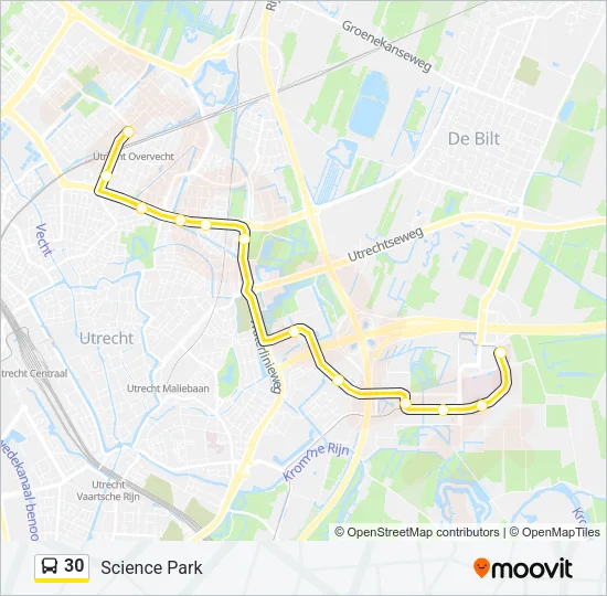 30 Bus Line Map