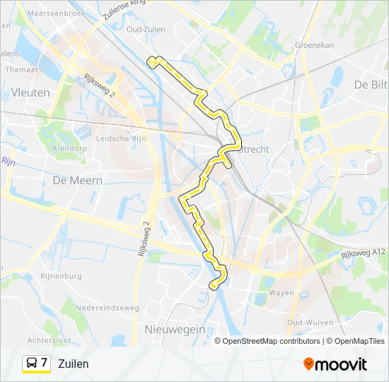 7 Bus Line Map