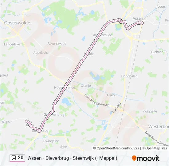 20 Bus Line Map
