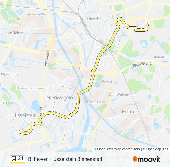 31 Bus Line Map