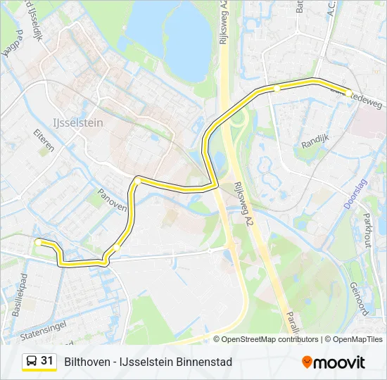 31 Bus Line Map