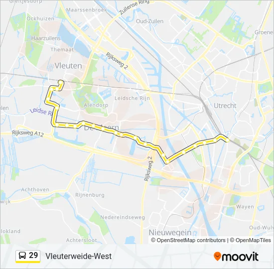 29 Bus Line Map