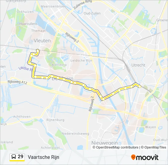 29 Bus Line Map