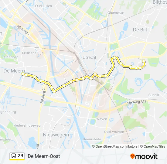 29 Bus Line Map