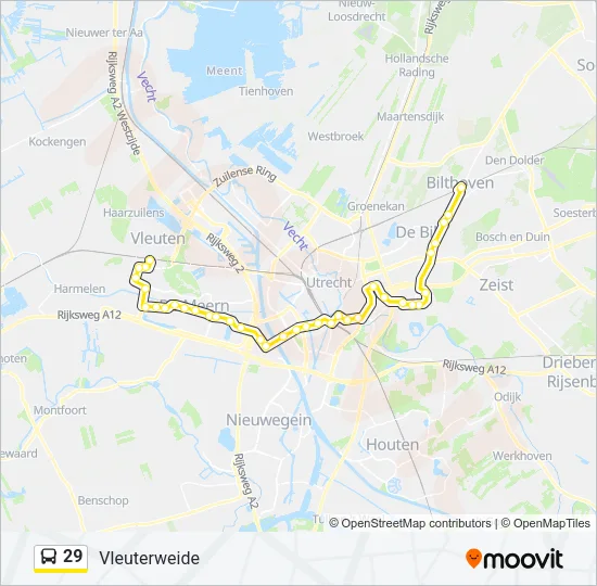 29 Bus Line Map