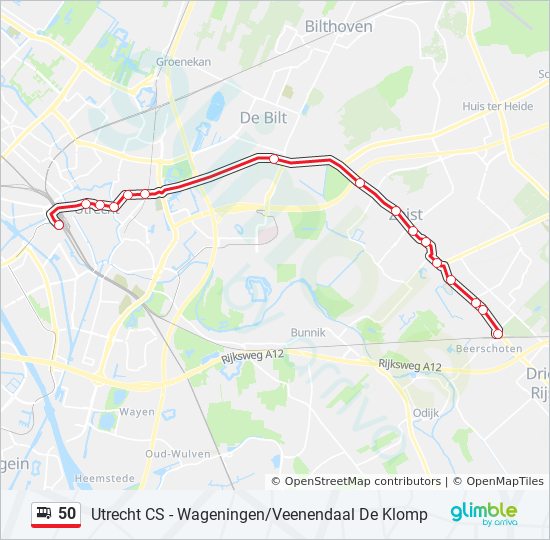 50 Route: Schedules, Stops & Maps - Driebergen-Zeist Station (Updated)