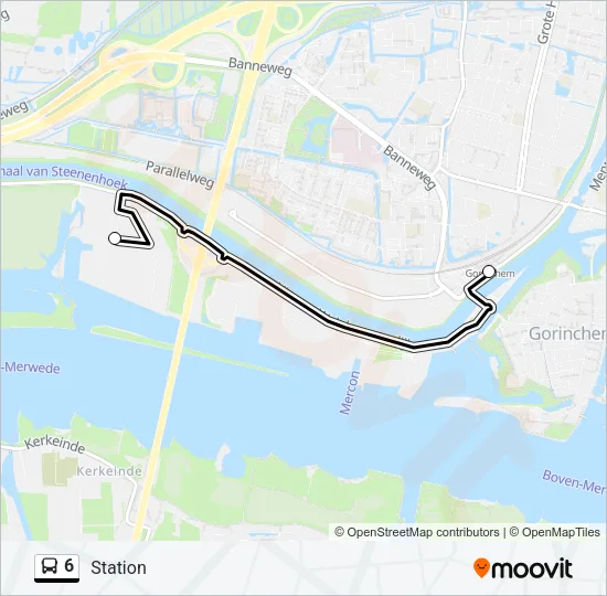 6 Bus Line Map