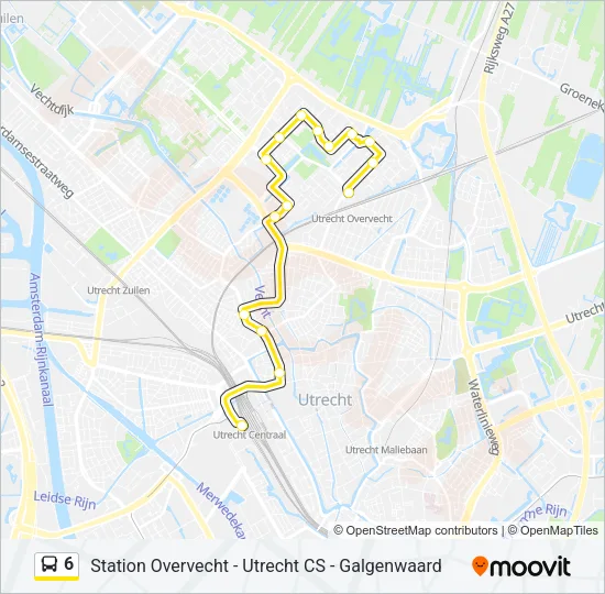 6 Bus Line Map