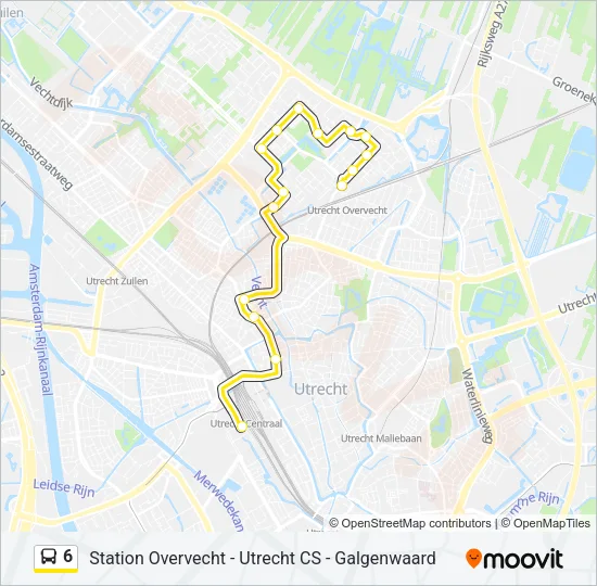 6 Bus Line Map