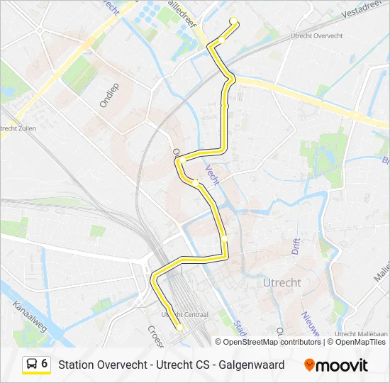 6 Bus Line Map