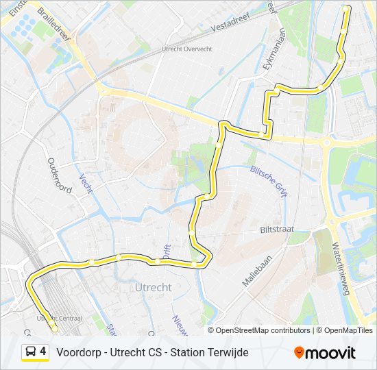 4 Bus Line Map