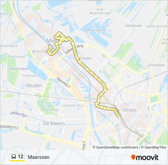 12 Bus Line Map