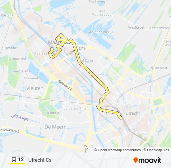 12 Bus Line Map