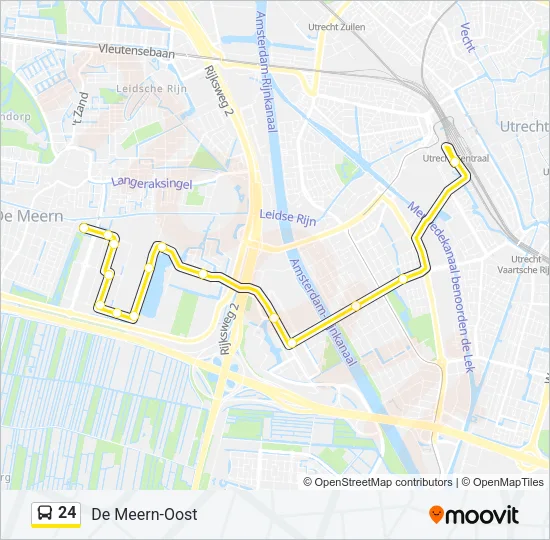 24 Bus Line Map