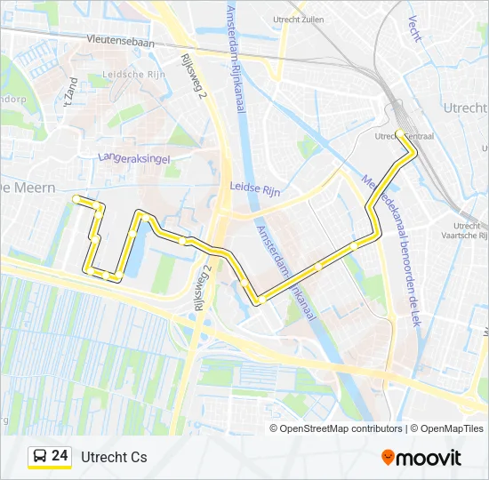 24 Bus Line Map