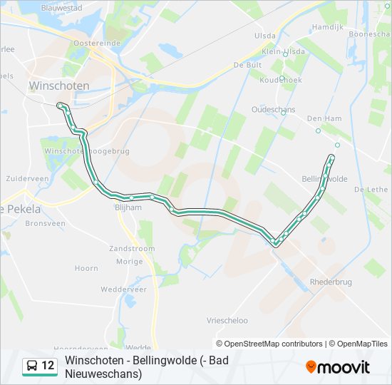 12 bus Line Map