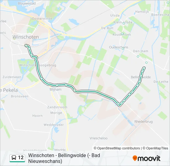12 Bus Line Map