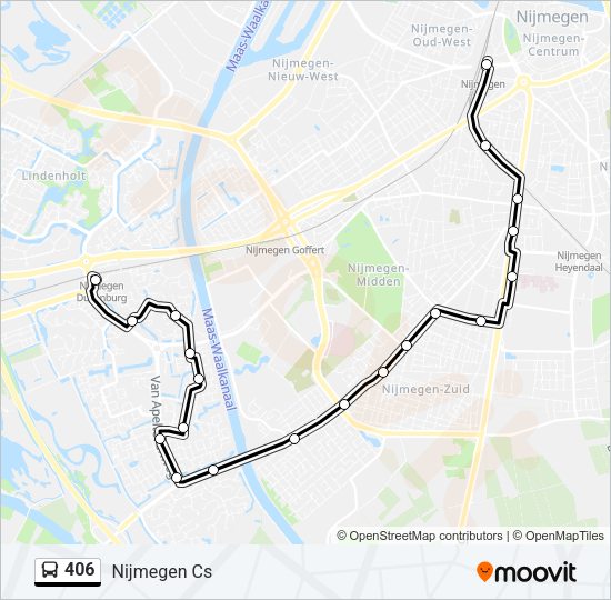 406 Bus Line Map