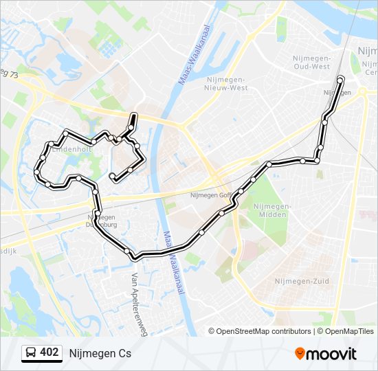 402 Bus Line Map