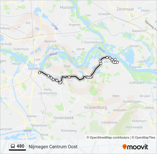 480 Bus Line Map