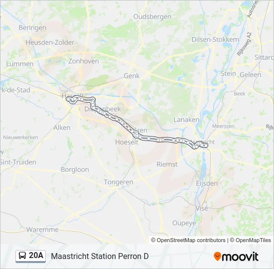 20A Bus Line Map