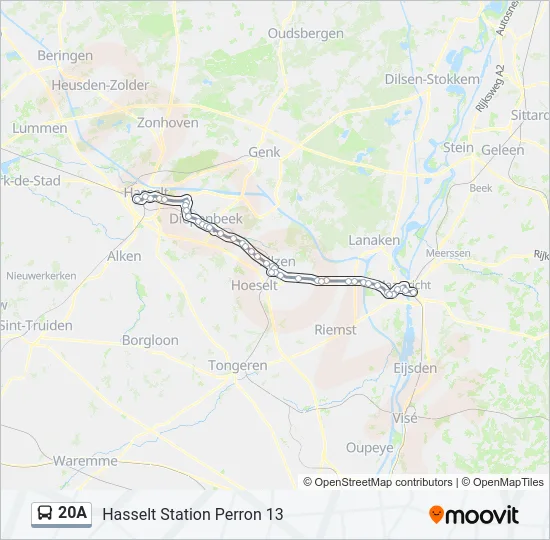 20A Bus Line Map