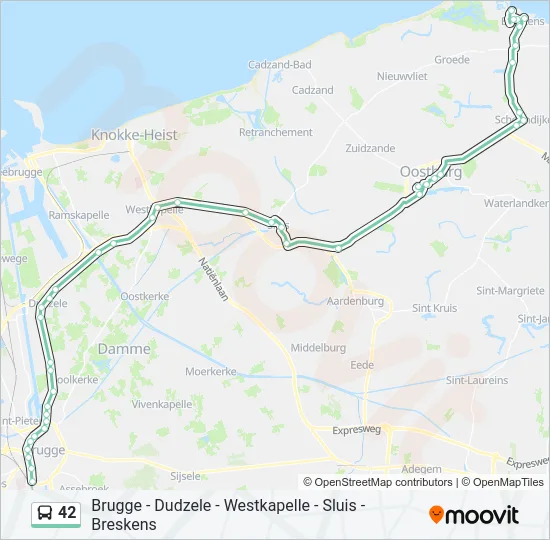 42 Bus Line Map