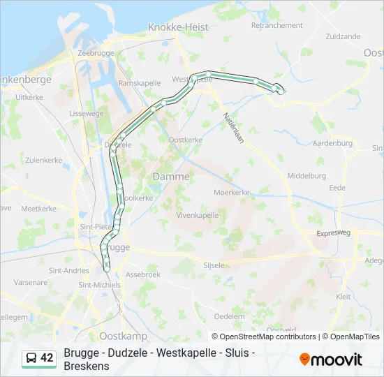 42 Bus Line Map