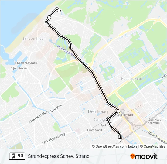 9S Light Rail Line Map