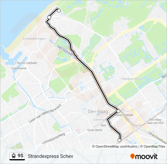 9S Light Rail Line Map