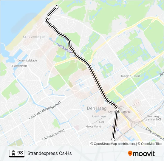 9S Light Rail Line Map