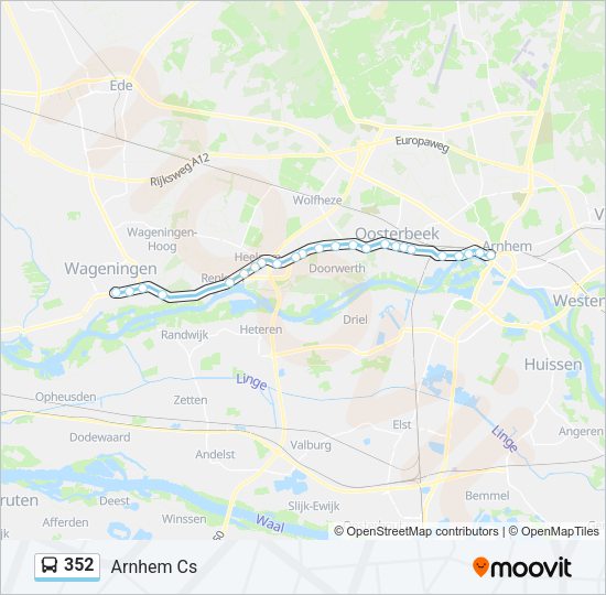 352 Bus Line Map
