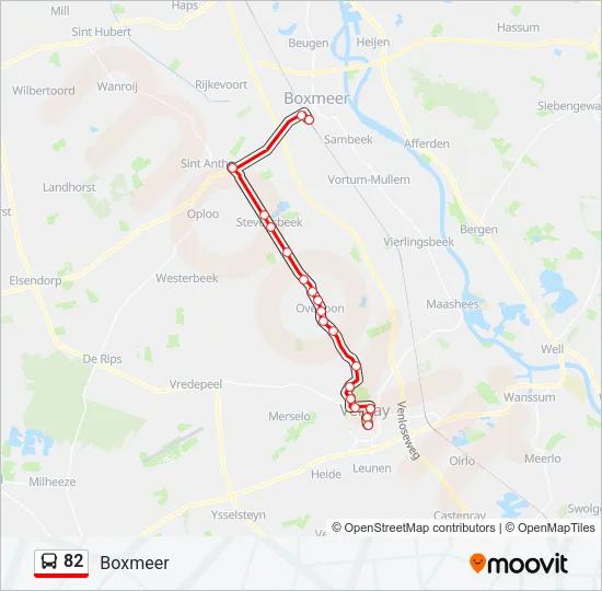 82 Bus Line Map