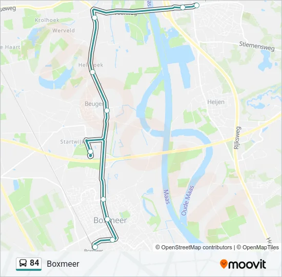 84 Bus Line Map