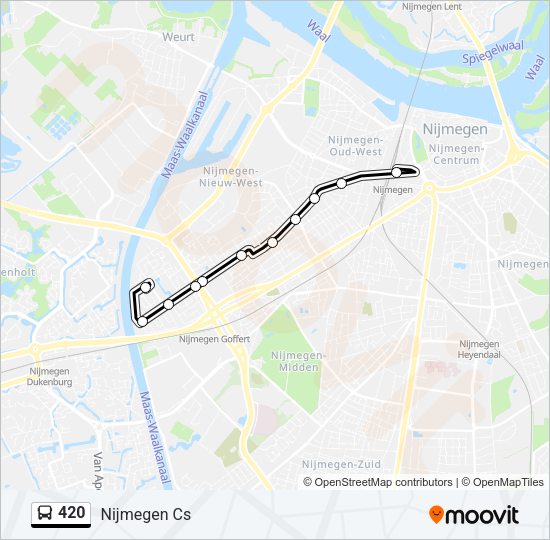 420 Bus Line Map