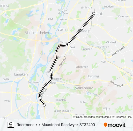 STOPTREIN RS12 Train Line Map