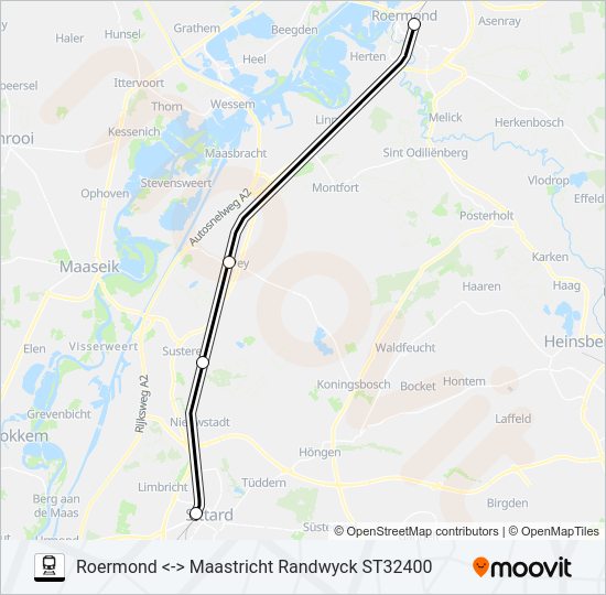 STOPTREIN RS12 train Line Map