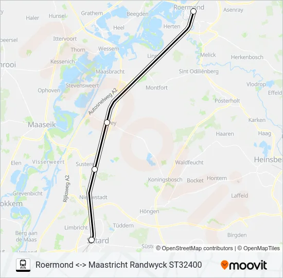 STOPTREIN RS12 Train Line Map