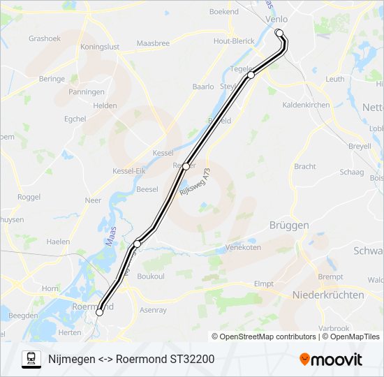 STOPTREIN RS11 Train Line Map