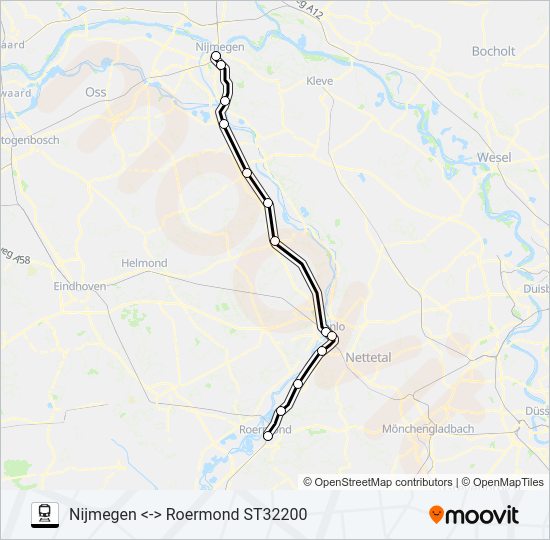 Bahnlinie STOPTREIN RS11 Karte