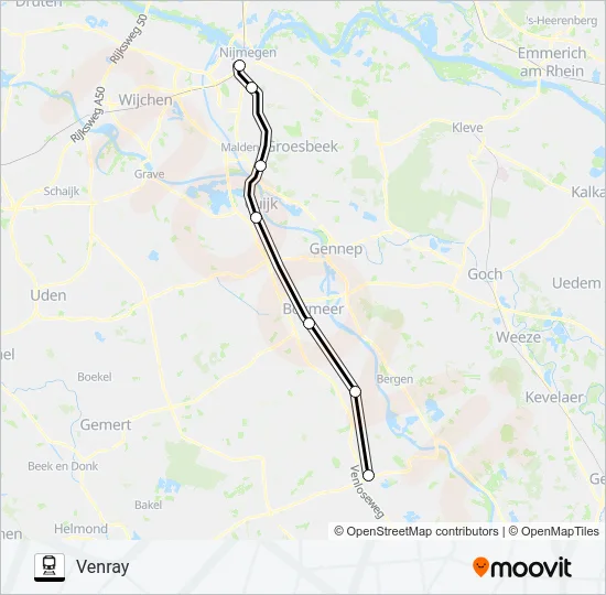 STOPTREIN RS11 Train Line Map