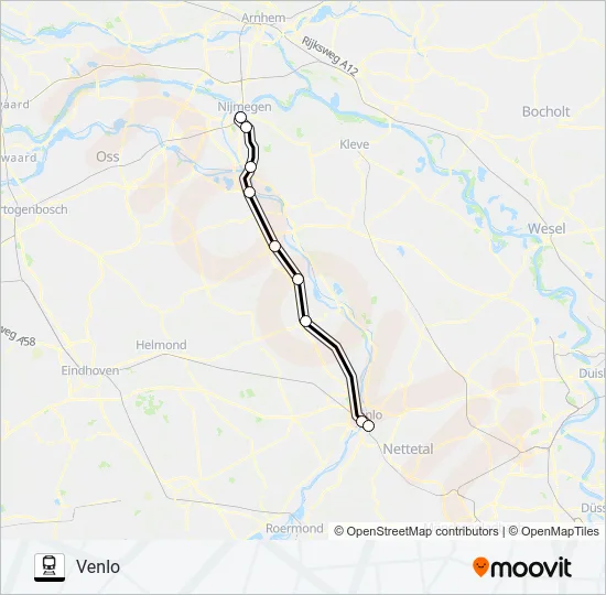 STOPTREIN RS11 Train Line Map