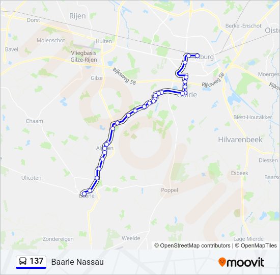 137 Bus Line Map