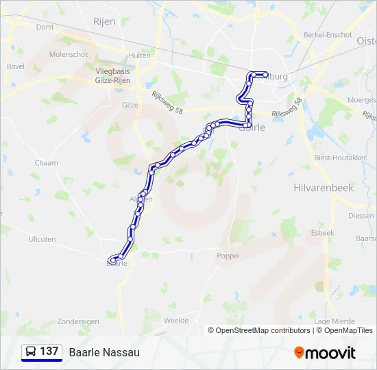 137 Bus Line Map
