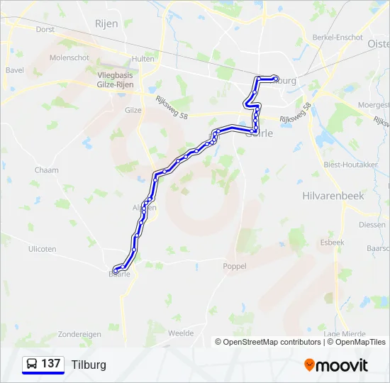 137 Bus Line Map