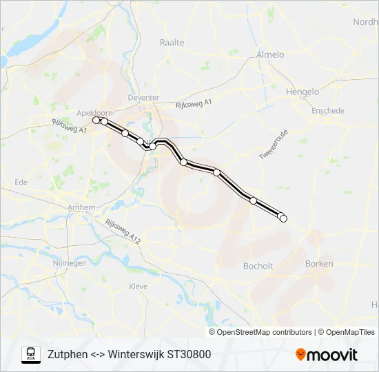 STOPTREIN RS31 Train Line Map